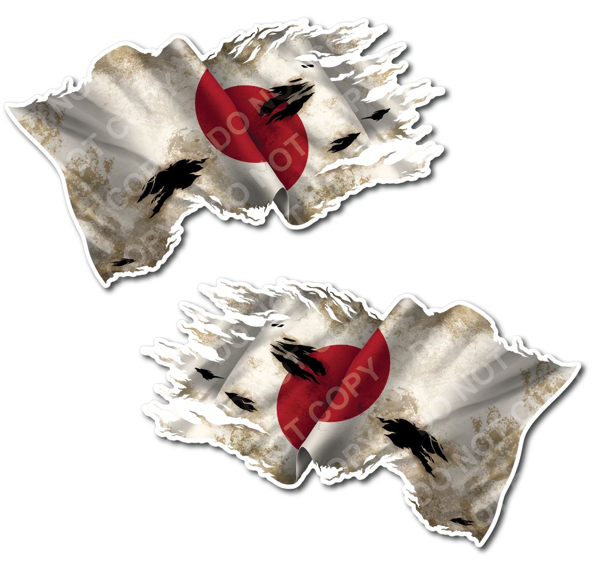 Japan Flag Decal Japanese Sticker Graphic Country Vinyl 3M for Car